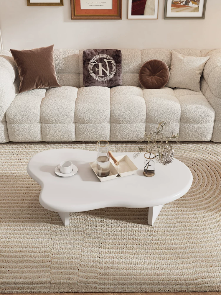 Инопланетный журнальный столик девять -лежать в магазине Семь цветов инопланетного чайного стола маленькие квартиры Облако французские кремо