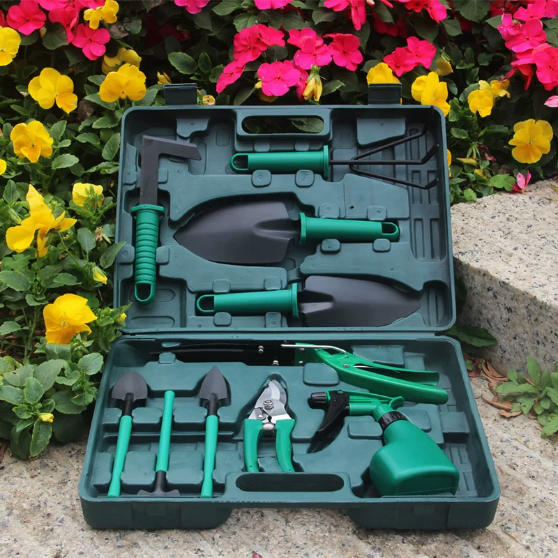 Home gardening flower planting tool set stainless steel flower shovel, rake shovel, flower and vegetable cultivation tool, potted plant, soil loosening small shovel