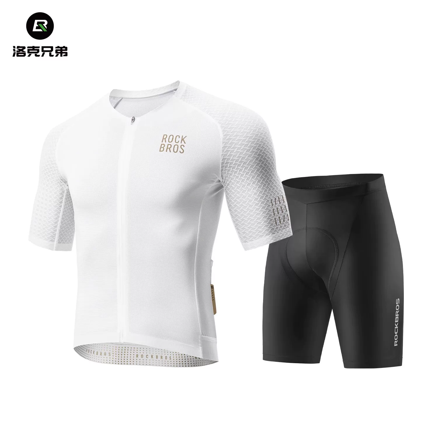 Rock Brothers Summer Short sleeved Shorts Men's and Women's Highway Mountain Bike Clothes ROCKBROS YKK Zipper Professional Cycling Equipment