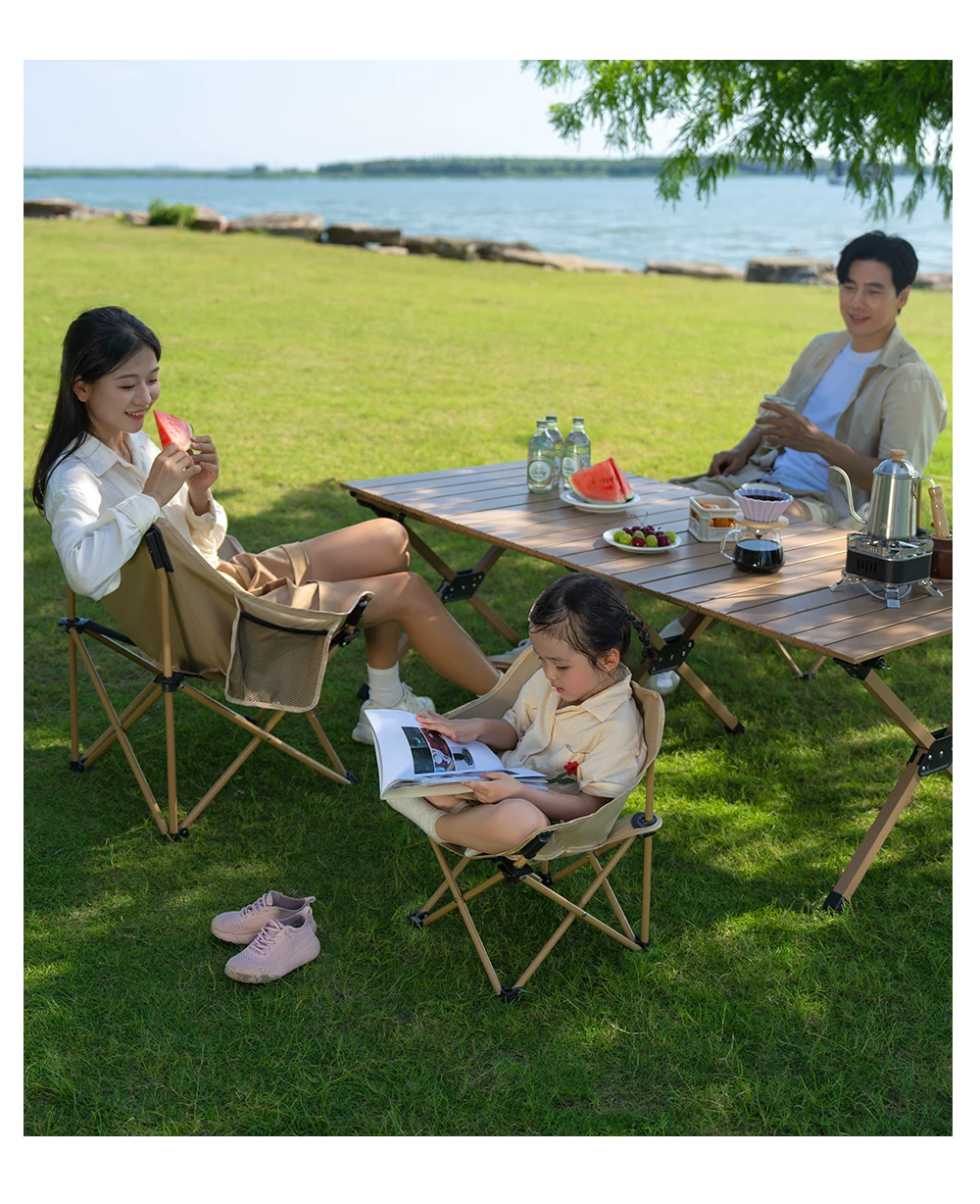 Primitive people's vinyl canopy tent windproof and sunshade camping canopy outdoor camping table and chair combination