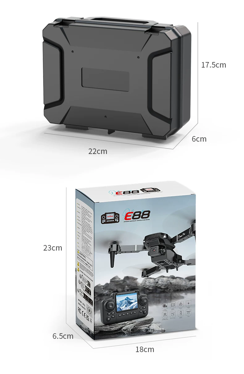 Entry level drone with screen remote control, brushless motor, intelligent obstacle avoidance, high-definition aerial photography, optical flow positioning, electronic speed controller, new