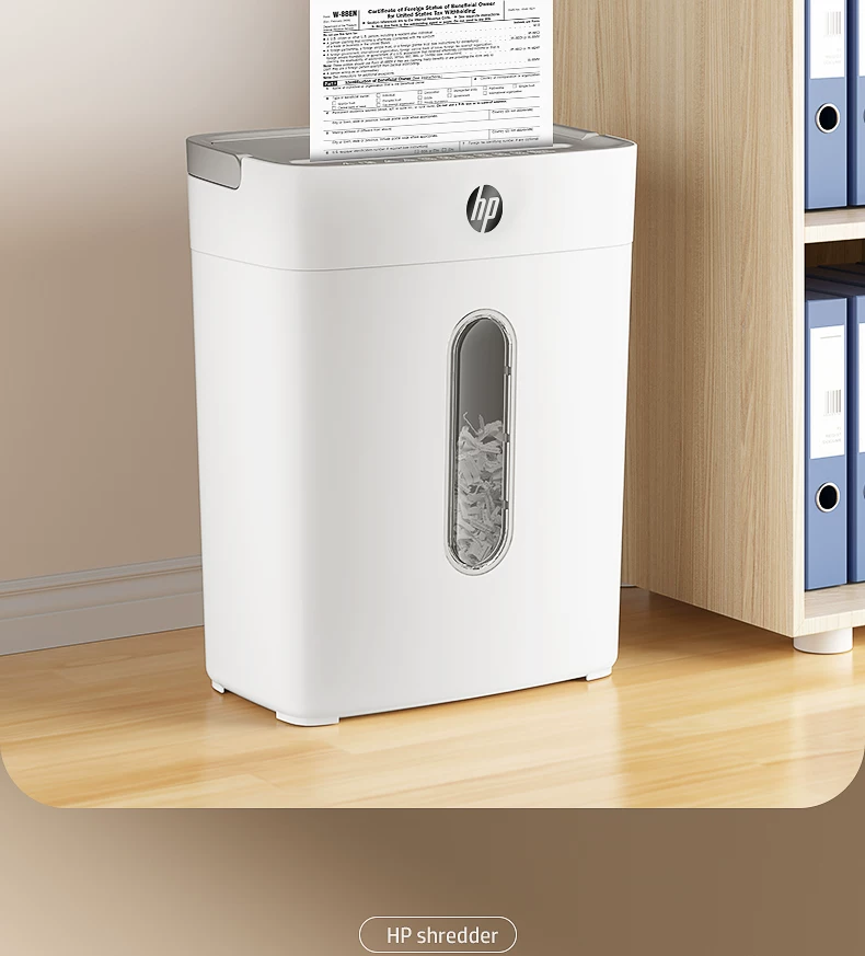 HP shredder, office specific, fully automatic, office, home, commercial, mini mini shredder, 5-level confidential desktop paper file, 4-level shredder, card shredder, shredding CD card