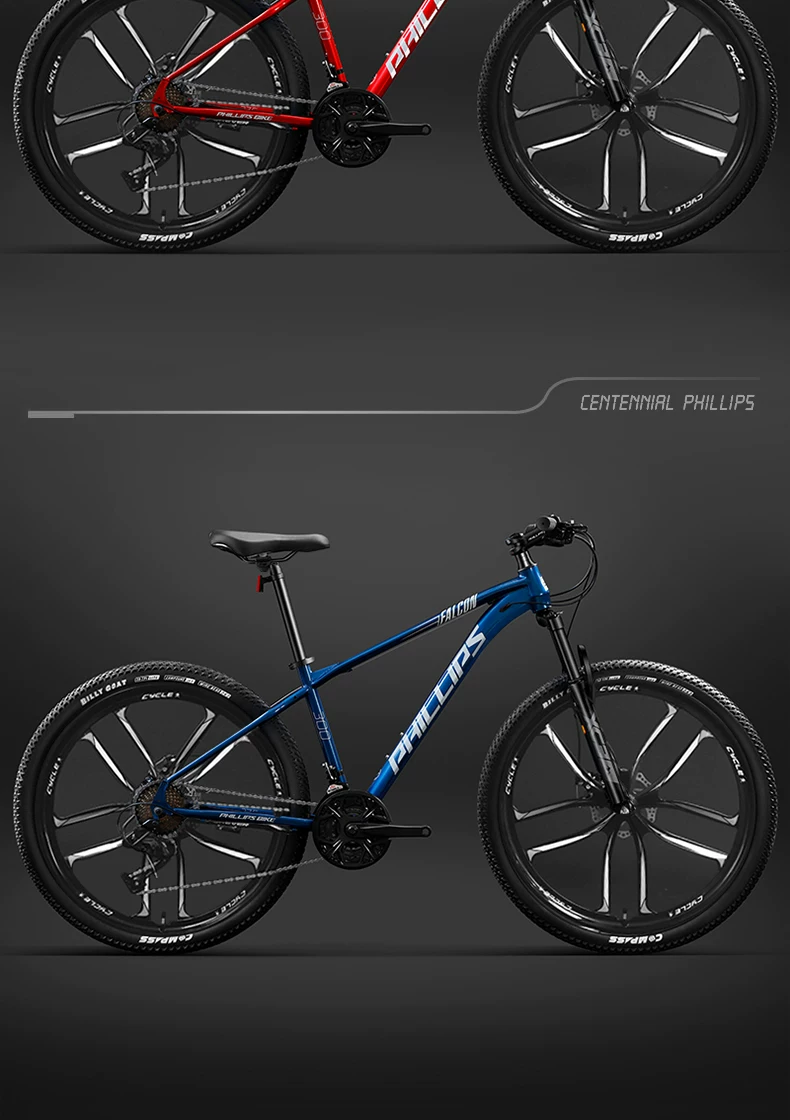 Philip 27 Speed Shock Absorbed Mountain Bike Adult Male Female 26 inch Off road Mountain Bike