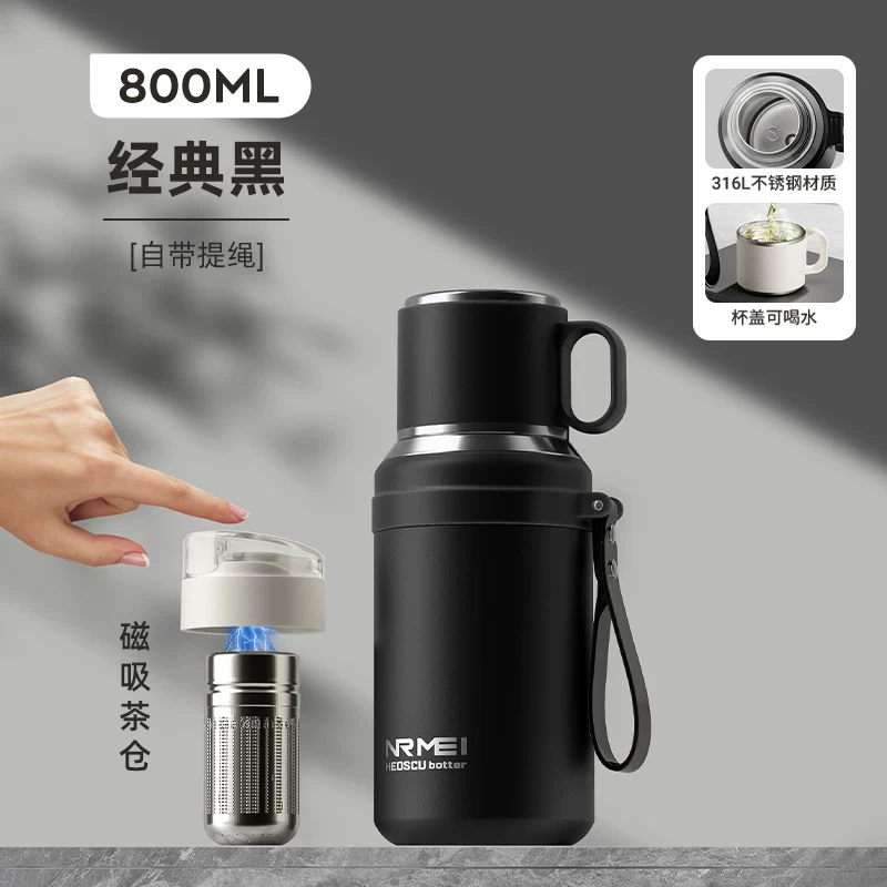 316 stainless steel insulated cup for men, large capacity 2026 new model, cold insulated steaming tea cup, water cup, kettle, genuine
