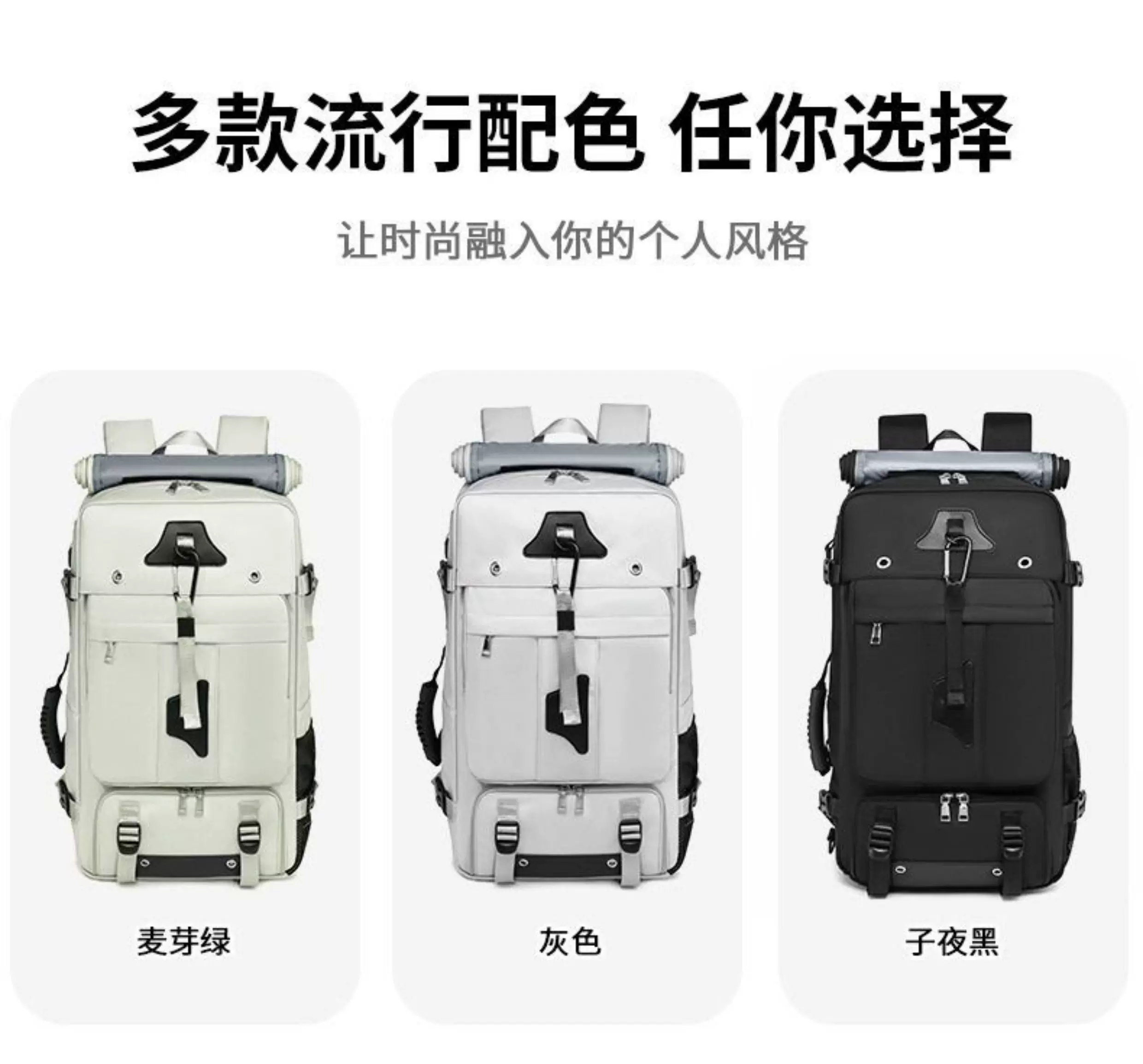 Cross border mountaineering lightweight crossbody hand-held travel bag outdoor hiking backpack women's backpack men's sense backpack