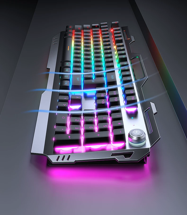 Three piece set of keyboard and mouse for e-sports games, with a mechanical feel, wireless cable, keyboard and mouse for the front runner