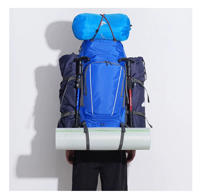 2025 Outdoor Large Capacity Mountaineering 80 liter Multi functional Camping Tent, Anti Splashing Water Travel Backpack Bag for Hiking