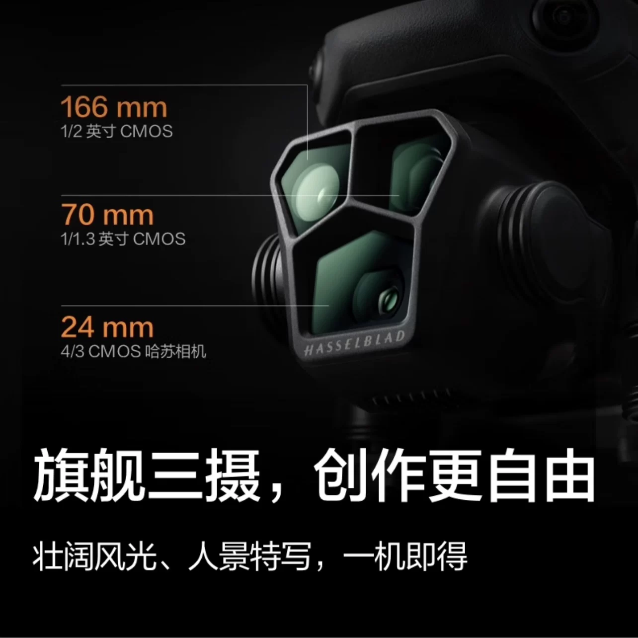 DJI DJI Mavic 3Pro flagship aerial camera, high-definition professional intelligent Hasselblad camera, comes with a one-year free replacement at will