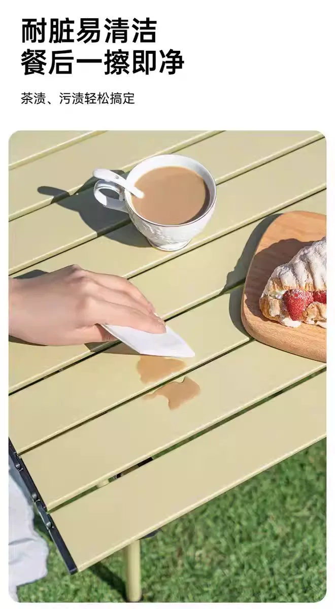 Table and chair set, Yujia outdoor folding table, moon chair set, portable night market stall, lazy chair, backrest chair