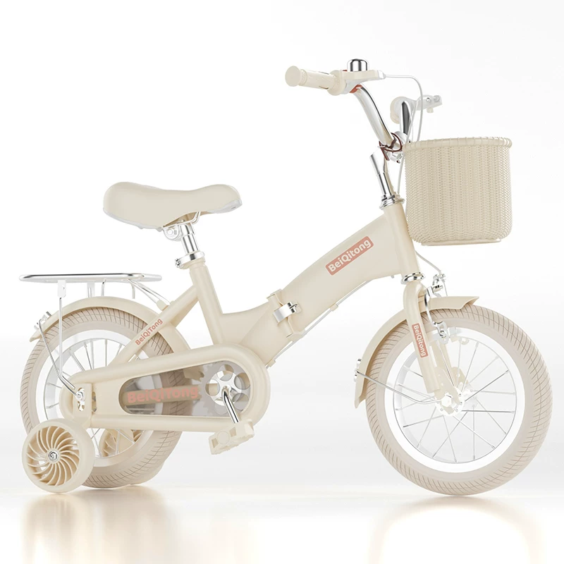 New Beiqi Children's Bicycle for Girls Aged 3-6-8-9-10 Male and Female Bicycles for Children Folding Pedal Bike
