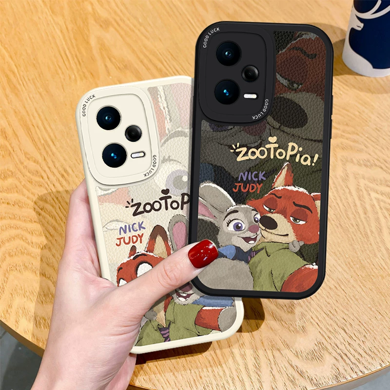 Подходит для чехла для мобильного телефона Redmi note15pro, Zootopia note12Tpro «все включено» note14, мягкий силикон + индивидуальность для пары, кожаный чехол 10/9 11R, женский 3, новый стиль 13, защита от падения, турбо4