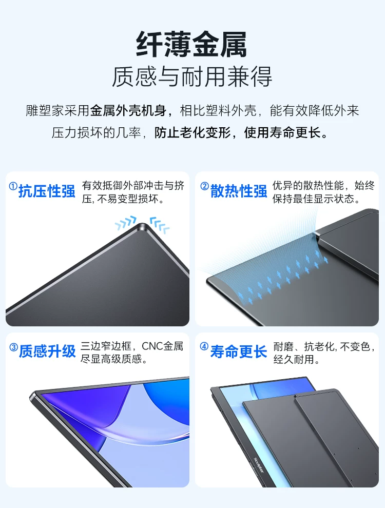 Sculptor 4K portable touch screen for multi scene applications, high color gamut display suitable for Switch external wireless cable expansion