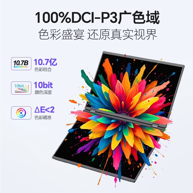 Sculptor Foldable Dual Screen Portable Display 18.5-inch Integrated Laptop Office Expansion Screen