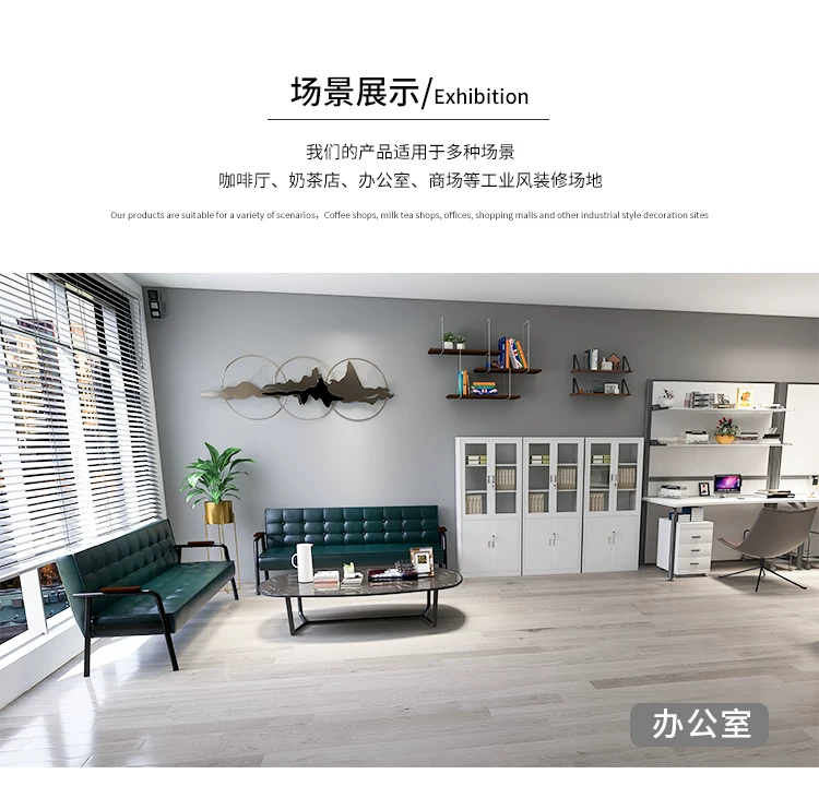 American retro oil wax leather sofa, industrial style iron sofa, L-shaped combination, small apartment, simple modern sofa