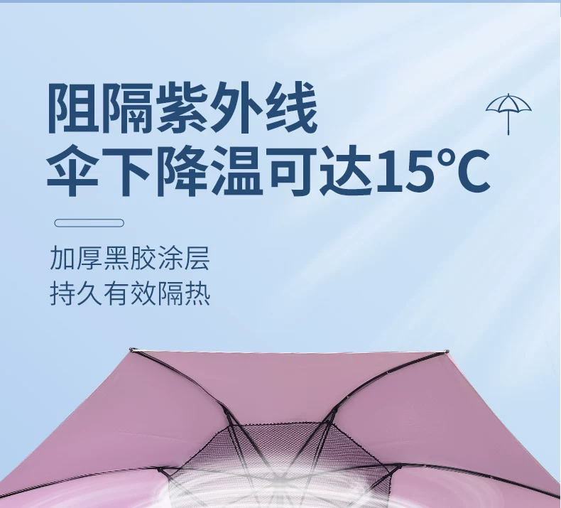 Зонт-трость Xiaopingtian с вентилятором и спреем