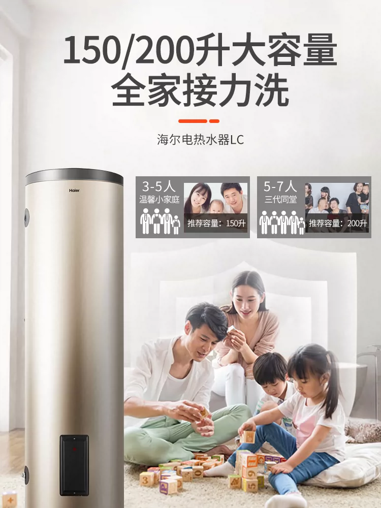 Электрический водонагреватель Haier ES150F-LC 150л