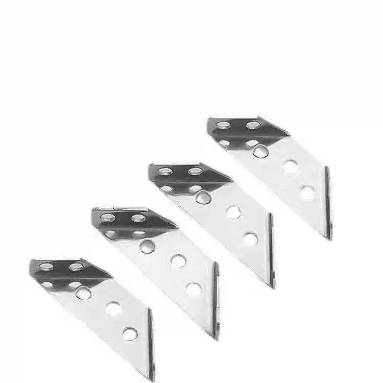 Stainless steel tight fitting corner bracket furniture connector, strong support, stable installation, screws, porous fixed installation