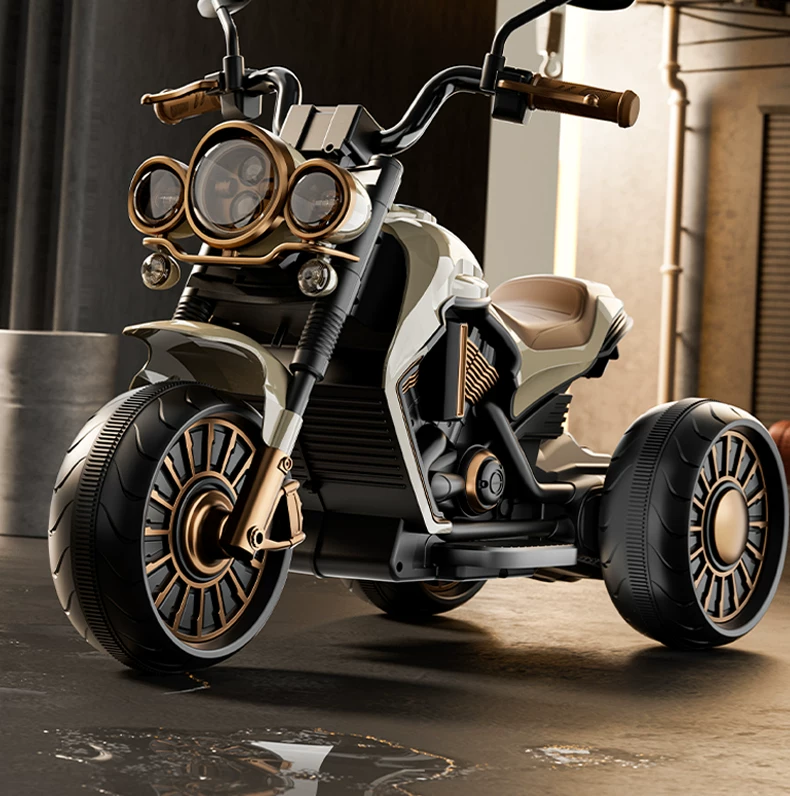 Children's electric scooter, tricycle, male and female electric scooter, children's toy car, children's ride, remote control stroller