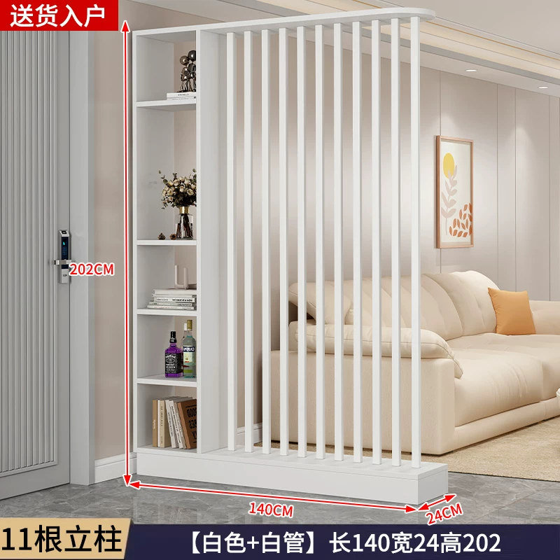 中式屏风玄关柜小户型节省空间 实木简约现代设计可遮挡客厅隔断