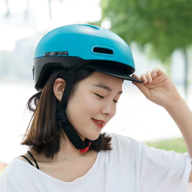 Summer ventilated electric bike safety helmet, ultra lightweight adult riding helmet