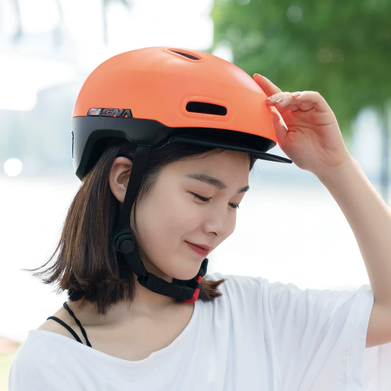 Summer ventilated electric bike safety helmet, ultra lightweight adult riding helmet