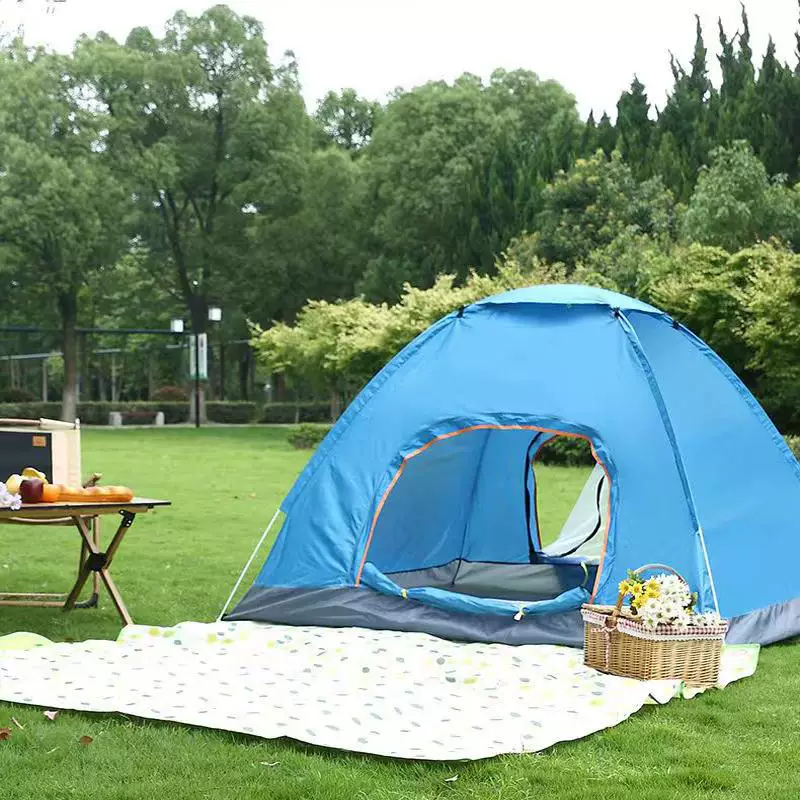 Fully automatic 3-4 person tent, outdoor portable folding, quick opening, picnic, sun protection, camping, camping, thickened park tour