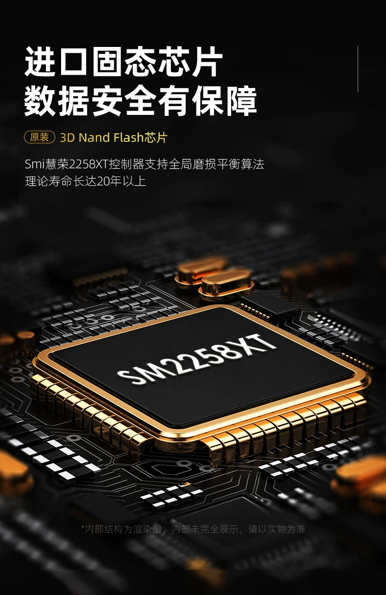 Mobile Solid State Drive 1t Yangtze River Storage Granular Large Capacity 2t Dual Use for Mobile Phone and Computer 4t High Speed Flash Memory SSD