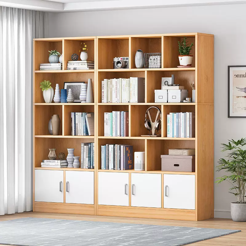 Bookshelf, floor to ceiling storage rack, integrated wall mounted bookshelf, household bookshelf, cabinet, storage cabinet, display cabinet, simple multi-layer design