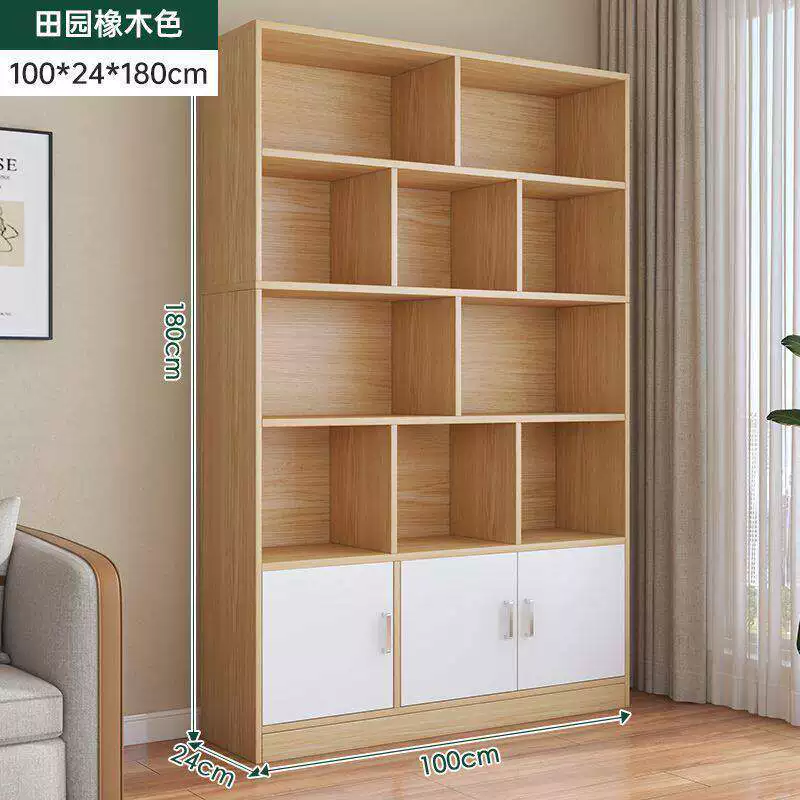 Bookshelf, floor to ceiling storage rack, integrated wall storage cabinet, home bookshelf, display cabinet, office file cabinet, storage cabinet