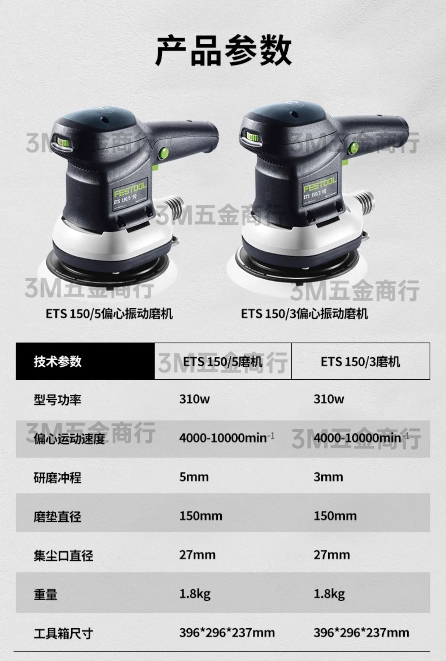 Эксцентриковая шлифмашина Festool ETS 150/3 EQ-Plus