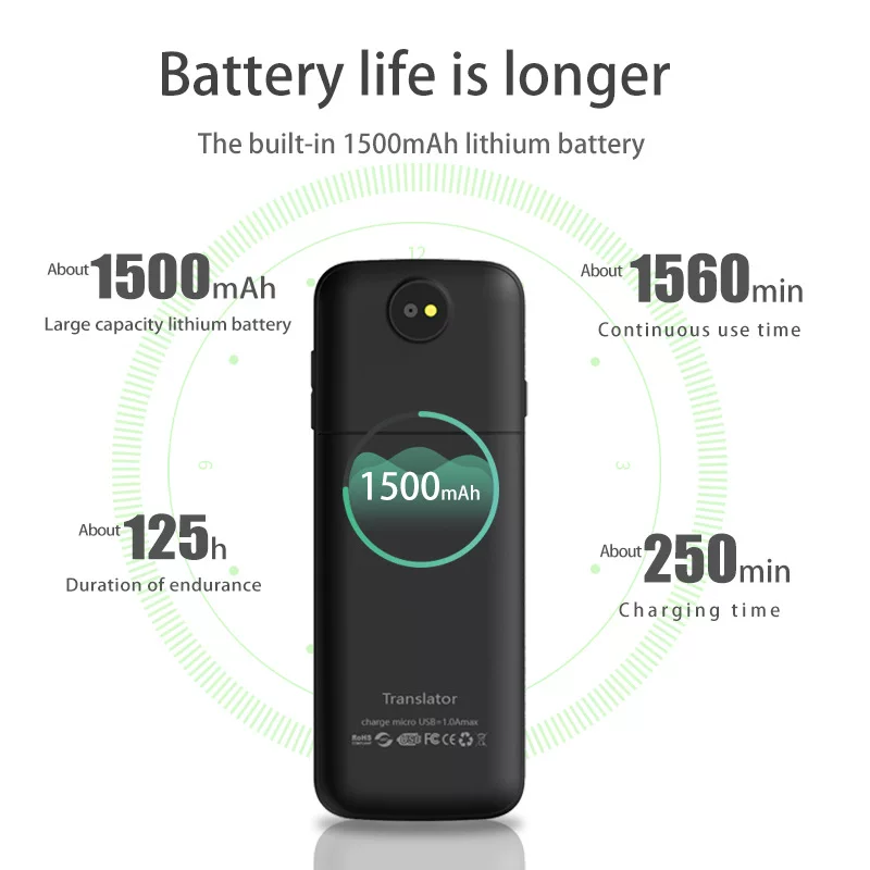 Смарт-переводчик T10 с поддержкой офлайн-перевода и Wi-Fi