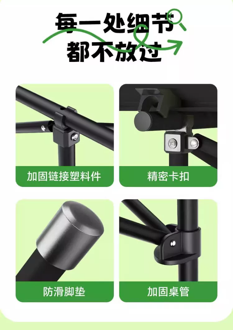 Outdoor folding table camping table chair portable picnic table folding chair Chicken rolls table camping picnic equipment set