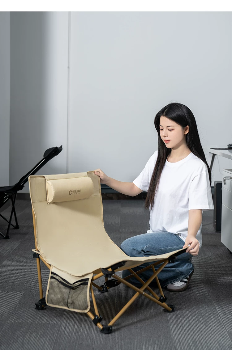 HULULU lounge chair nap folding bed office portable compact workstation nap tool ultra lightweight mini student