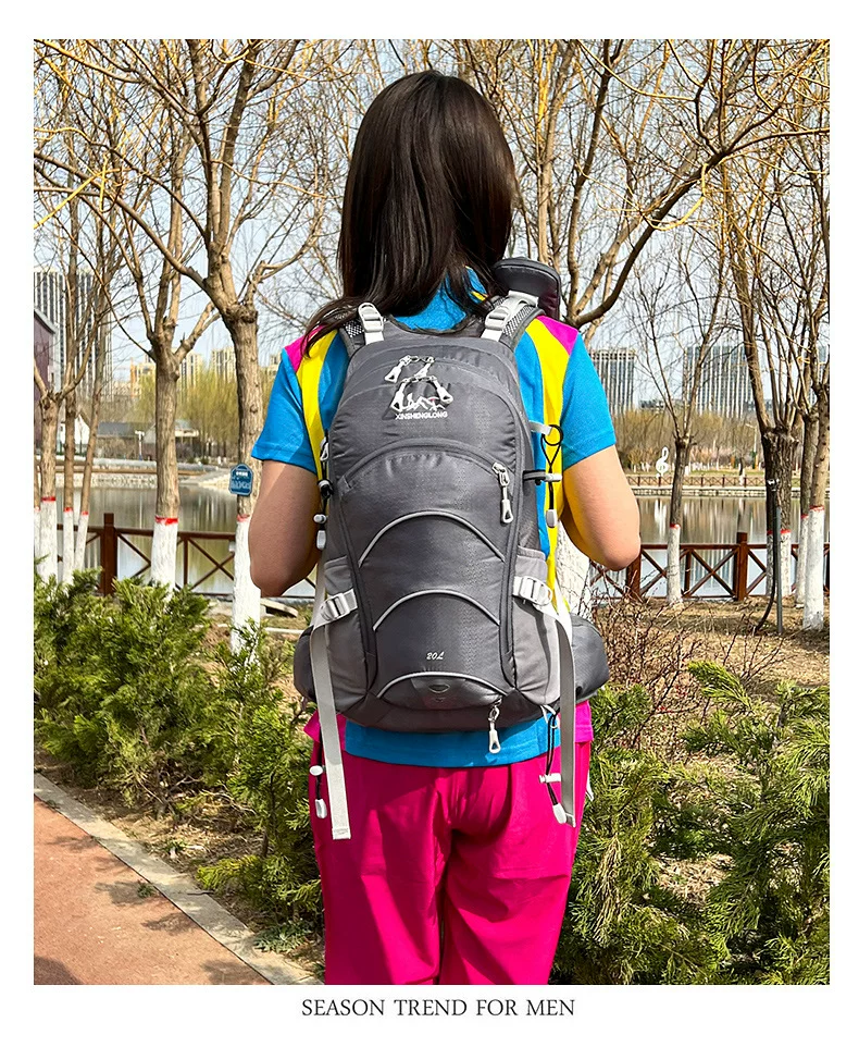 Mountaineering bag 20 liter suspended backpack for outdoor hiking, mountain climbing equipment, backpack system, cycling backpack