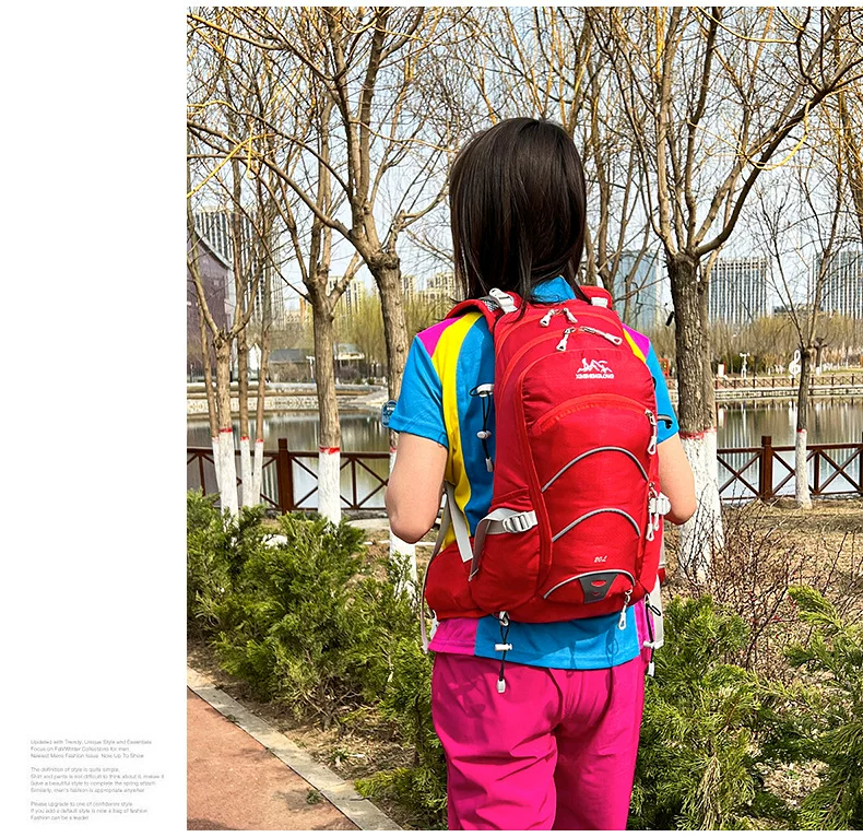 Mountaineering bag 20 liter suspended backpack for outdoor hiking, mountain climbing equipment, backpack system, cycling backpack