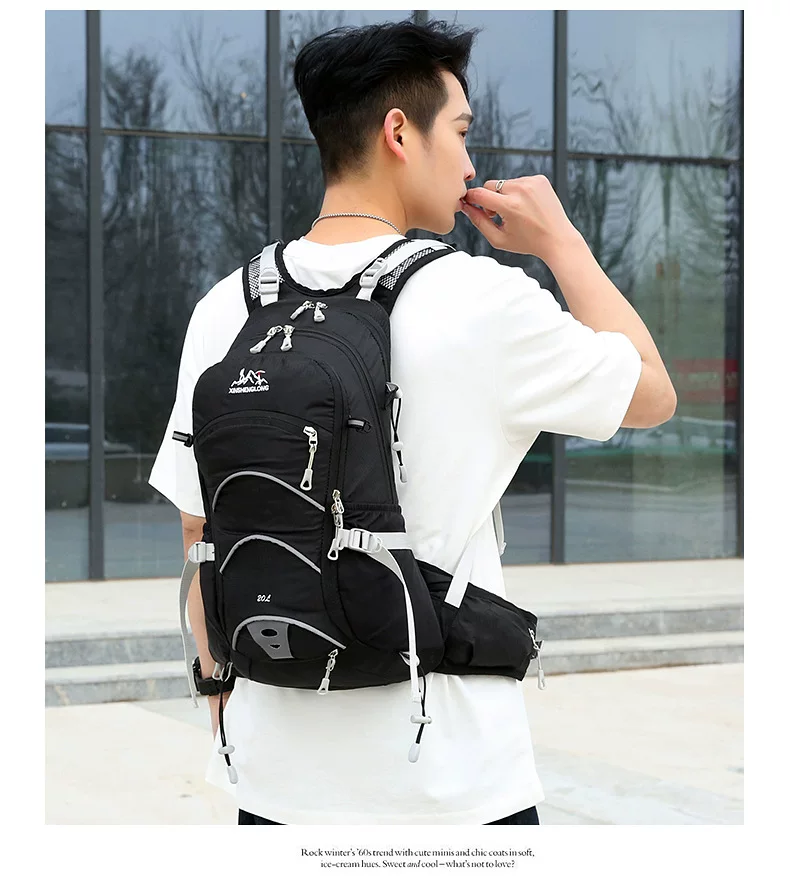Mountaineering bag 20 liter suspended backpack for outdoor hiking, mountain climbing equipment, backpack system, cycling backpack