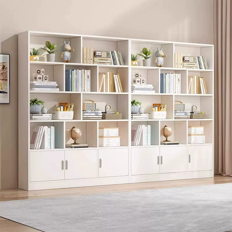 Bookcases, floor to ceiling shelves, multi-layer student home bookshelves, living room integrated wall to wall bookshelves, study floor to ceiling cabinets