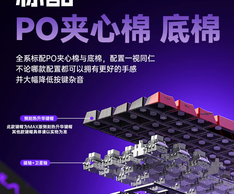 Wolf Spider Magnetic Axis Mechanical Keyboard WIN60 RGB Customized Wired Keyboard for Esports Games 68HE High Wheel Inquiry Rate Suitable for RT Fearless Contract