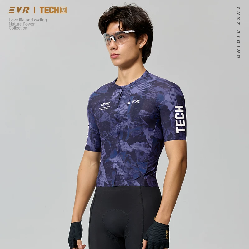 EVR26 New Light Dust Era Summer Cycling Suit Men's Short sleeved Quick drying Sweat wicking Road Bike Top