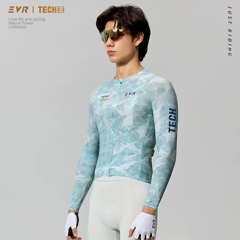 EVR26 New Light Dust Era Summer Cycling Suit Men's Short sleeved Quick drying Sweat wicking Road Bike Top