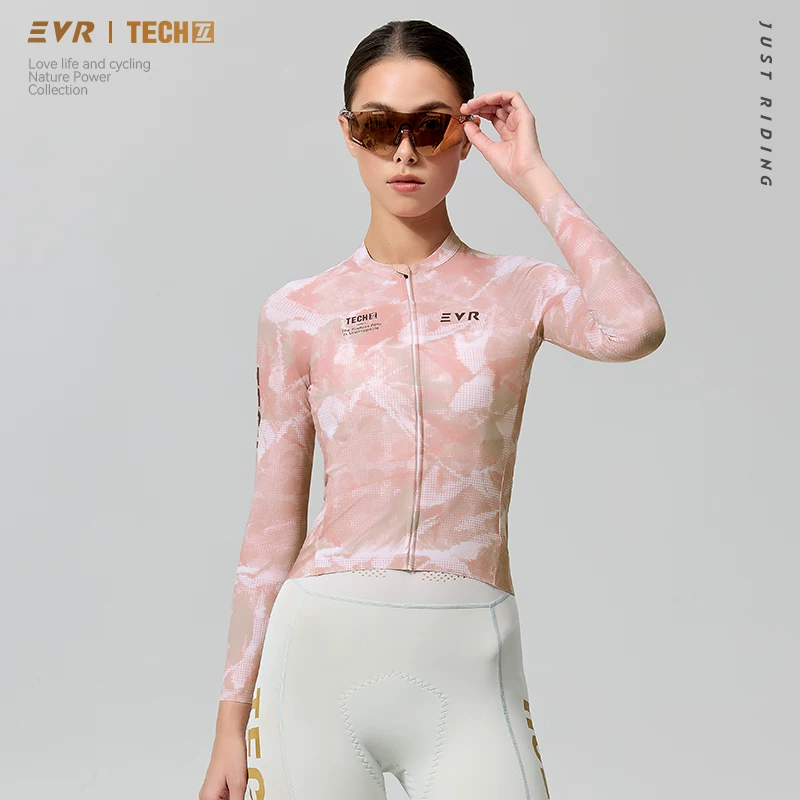 EVR26 New Light Dust Era Summer Cycling Clothing Long Sleeve Sunscreen Quick Drying Women's Road Bike Top High Elasticity
