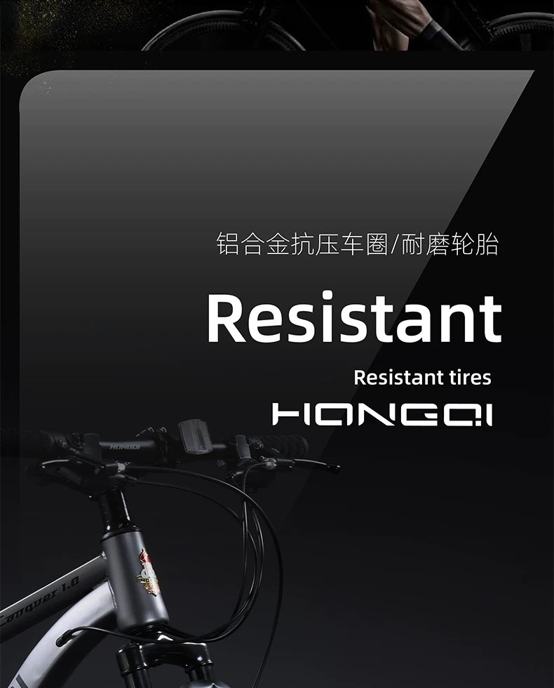Red Flag Official Flagship Store Mountain Bike Male and Female Adult Off road Variable Speed Highway Purple Tire Youth Bike