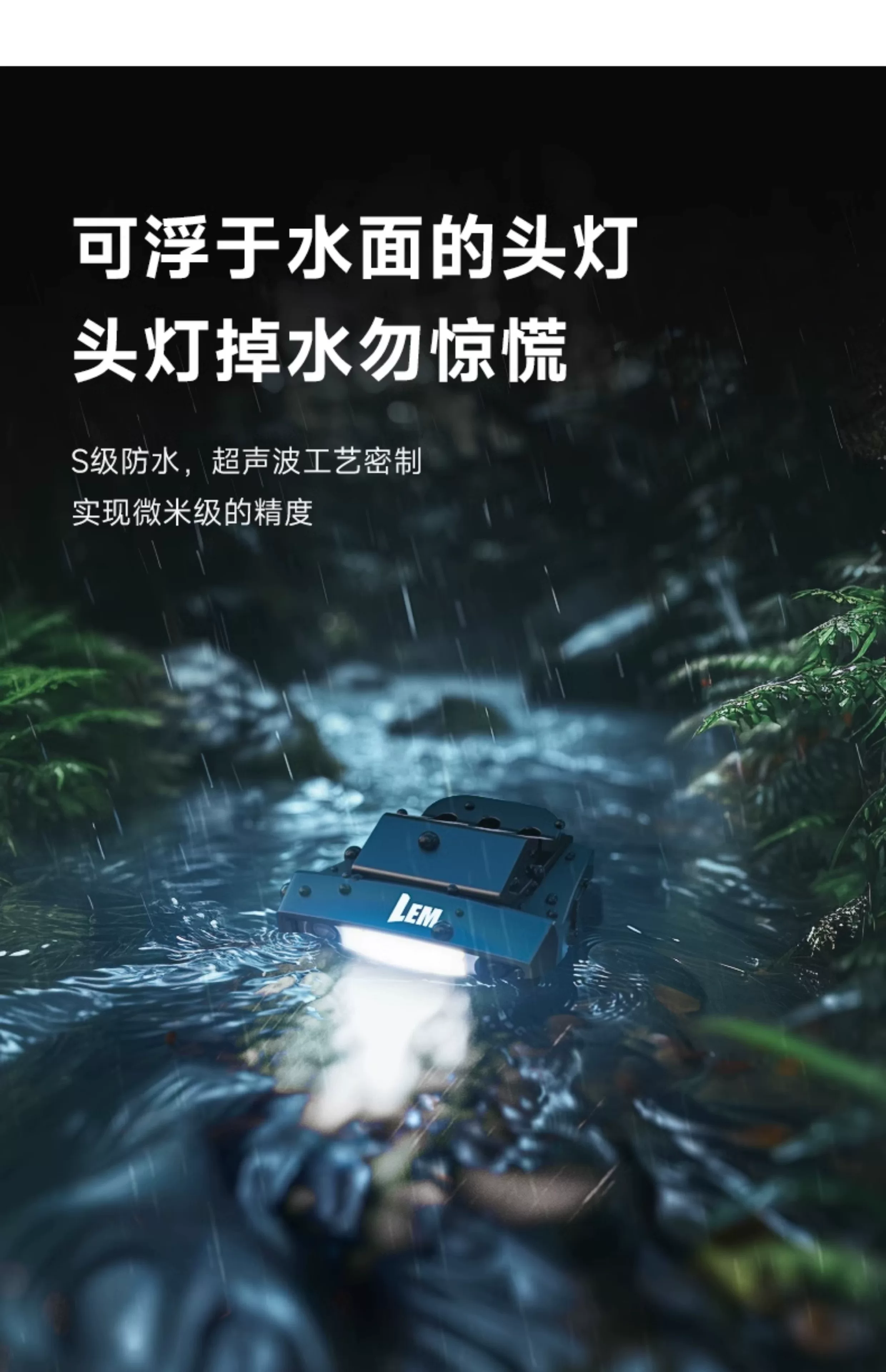 LEM Headlamp Fishing Specific Induction Hat Clip Light Strong Light Super Bright Charging Head Mounted Clip on Long Range Night Fishing Light