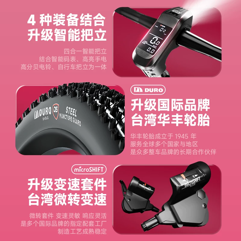 Official flagship store permanent mountain bike adult variable speed female model teenage girls road bike women's bike