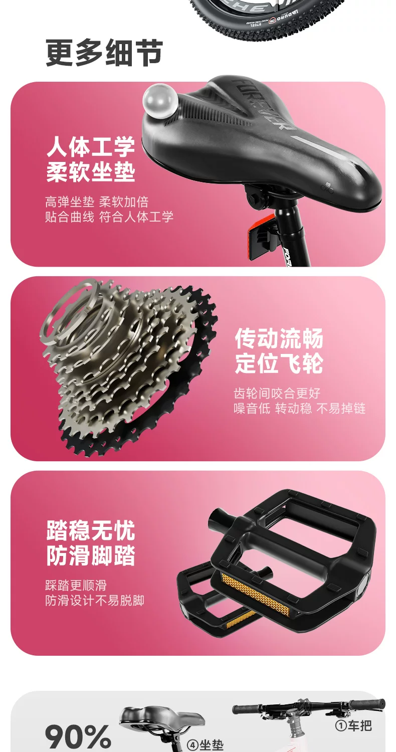 Official flagship store permanent mountain bike adult variable speed female model teenage girls road bike women's bike