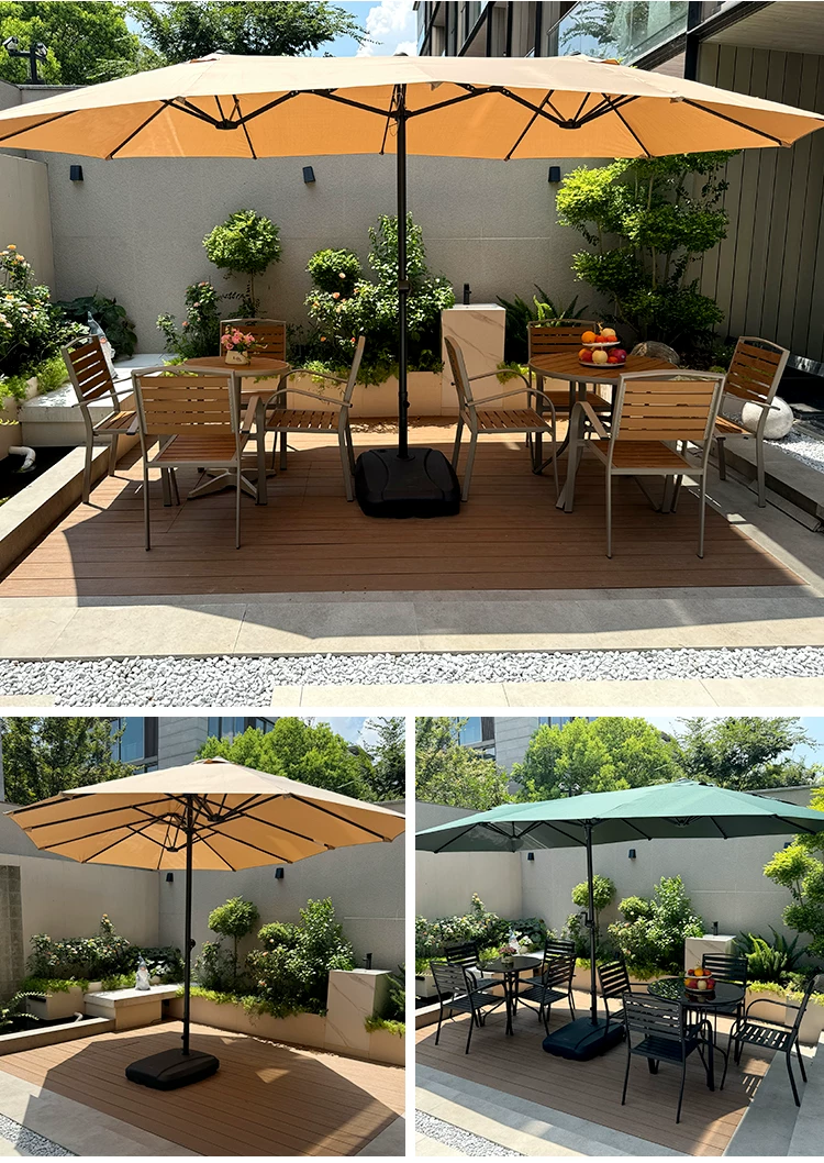 Outdoor Umbrella, Courtyard Umbrella, Sunshade Umbrella, Courtyard Roman Umbrella, Large Sun Umbrella, UV resistant Double Head Design