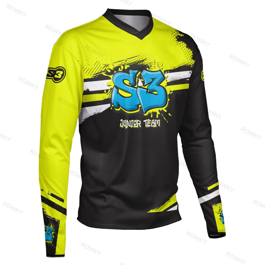 S3 motorcycle shirt racing suit quick dry long sleeved motorcycle suit mountain off-road riding suit bicycle speed conquer men