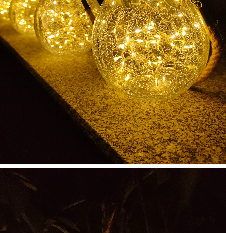 Solar courtyard lights for home users, outdoor atmosphere lights, garden hanging trees, landscape balconies, waterproof cracks, decorative night lights