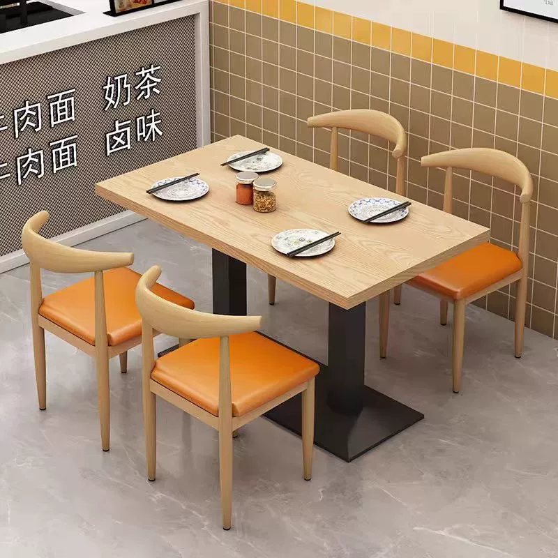 Dining chairs, fast food restaurants, dining table and chair combinations, small household rectangular dining tables, modern simple and luxurious dining tables