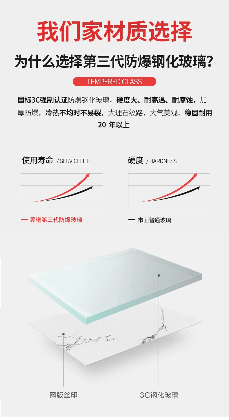 Tea table, living room, small household, simple and modern, resembling marble, tempered glass, rectangular tea table, tea table table
